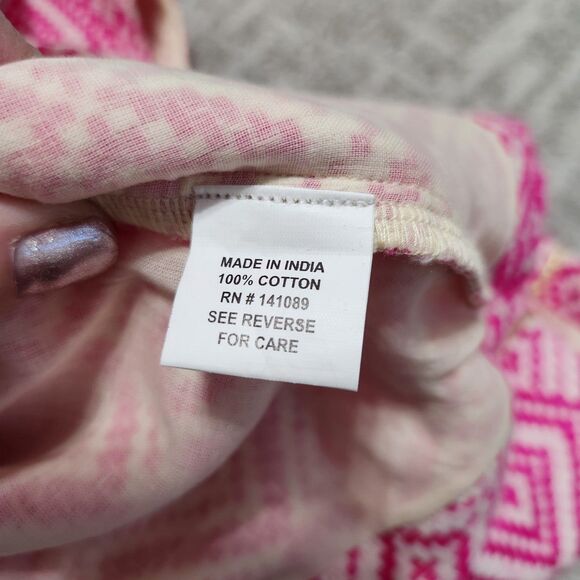 LALi girl's sleeveless shift tank pink gold white dress size 6 - Picture 3 of 10